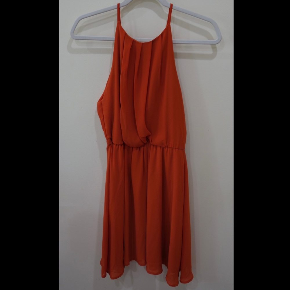 NWT Francesca’s Orange Sleeveless Dress - Medium
